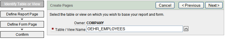 d) Vybereme databázové schéma, Company (Obrázek 3-19). Next.