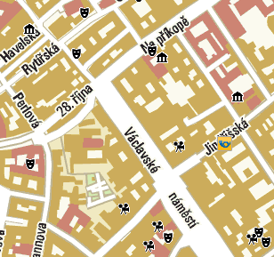 Obrázek 37: Dolní část Václavského náměstí sledovaná lokalita Obrázek 38: Střed Zlatého kříţe sledovaná lokalita Zdroj: Mapy Atlas Zdroj: Mapy Atlas 6.4.1.