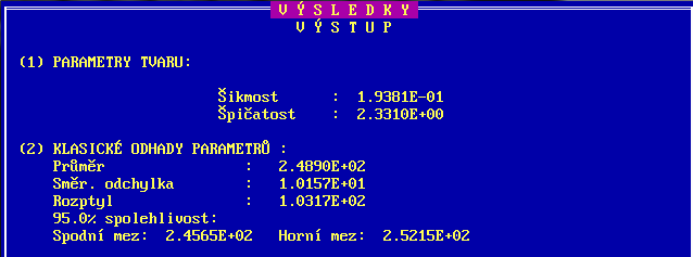 Vzorový příklad B204 Obrázek 19 Protokol analýzy jednoho výběru jednorozměrných dat v ADSTAT Kontrola obsahu ergosterinu v kalciferonu (Meloun, Militký,2006, s.