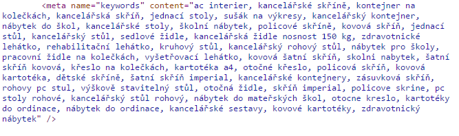 Optimalizace webových stránek 28 Obr. 6 Výsledky vyhledávání s ukázkou skloňování na Google.cz 4.