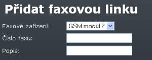 Parametry DISA v závislosti na vybraném typu DISA linky se zobrazí příslušné parametry.