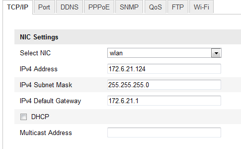 1. Vstupte do rozhraníkonfigurace TCP/IP.