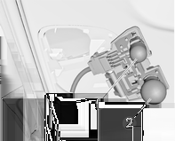 Péče o vozidlo 169 Koncové světlo a brzdové světlo (1) Koncové světlo (2) Žárovka směrového světla (3) 7. Vložte držák žárovek do sestavy koncových světel. Připojte konektor kabeláže.