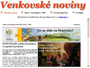 Venkovské noviny, leden 2007, číslo 2 / 2001 Str á n k a 9 Prodloužený termín na žádosti o dotace pro území postižená povodní v roce 2006 Ministerstvo životního prostředí oznamuje, že žádosti o