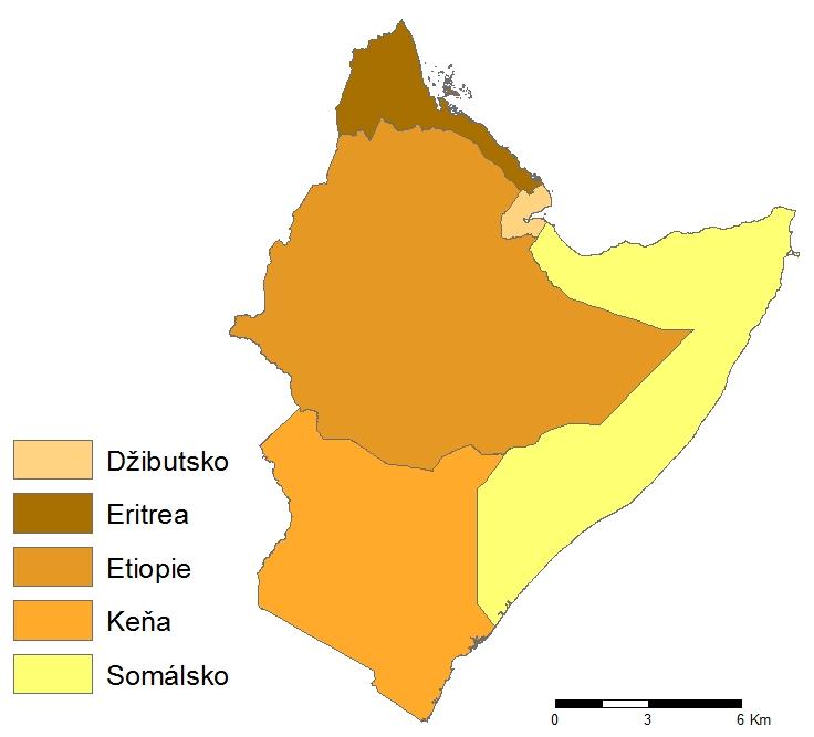 2.2 Africký roh Afrika je třetí největší kontinent světa, proto by analýza ekonomických aspektů celého kontinentu byla časově náročná.