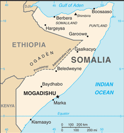 2.2.1 Somálsko Somálsko oficiálním názvem Somálská demokratická republika s rozlohou 637.657 km 2 se nachází v nejvýchodnějším cípu Afriky.