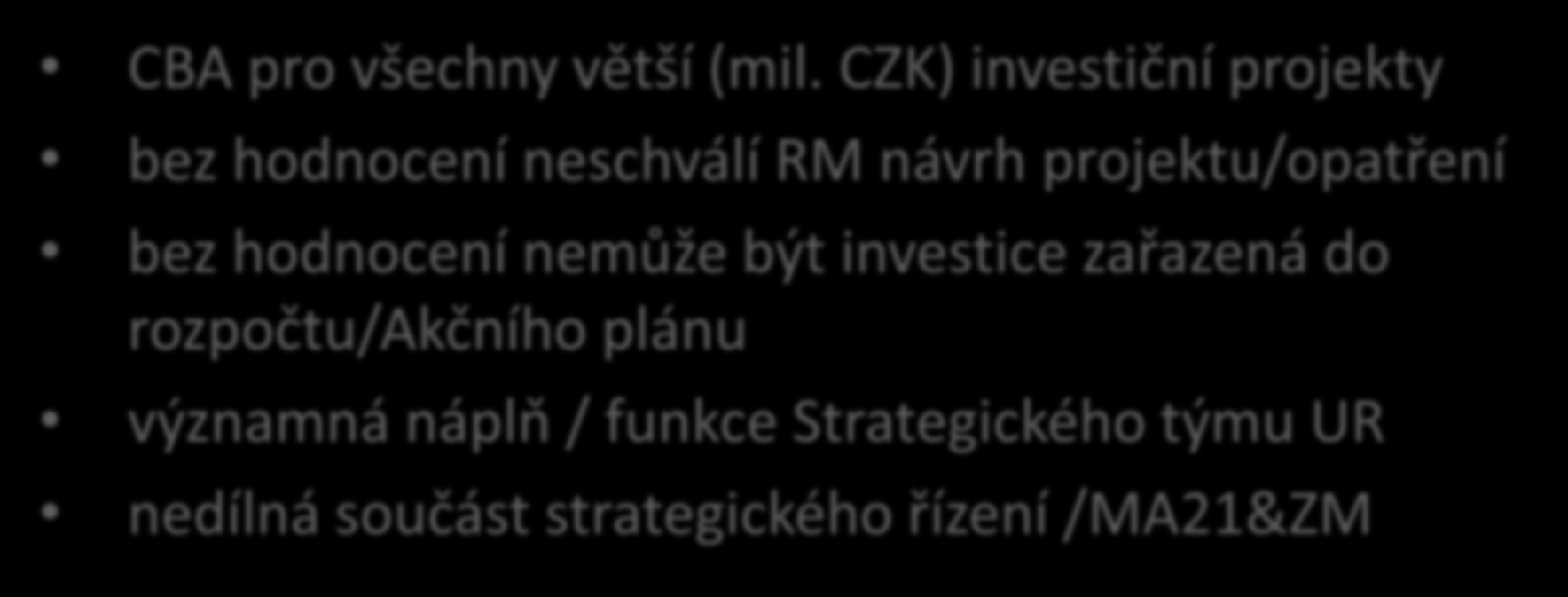 Úspěchy & Výzvy CBA pro všechny větší (mil.