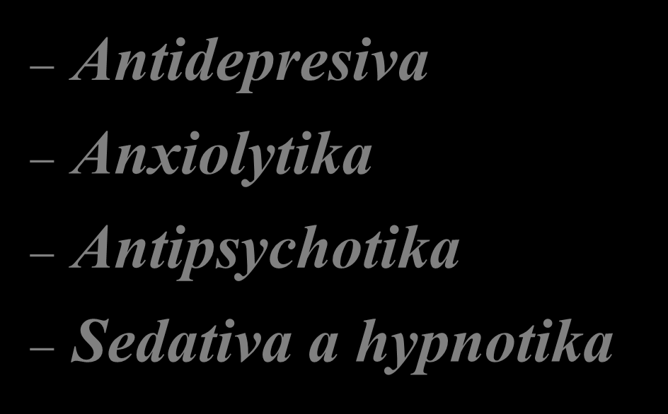 Farmakoterapie Antidepresiva