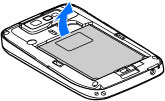 Nastavení přístroje Nastavte svůj přístroj Nokia E63 podle těchto pokynů. Vložení SIM karty a baterie 1.