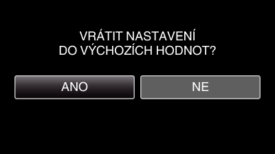 Nastavení menu RYCHLÝ RESTART Umožňuje rychlé zapnutí kamery při opětovném otevření LCD monitoru do 5 minut Nastavení VYPNUTO ZAPNUTO Deaktivuje funkci Podrobnosti Umožňuje rychlé zapnutí kamery při