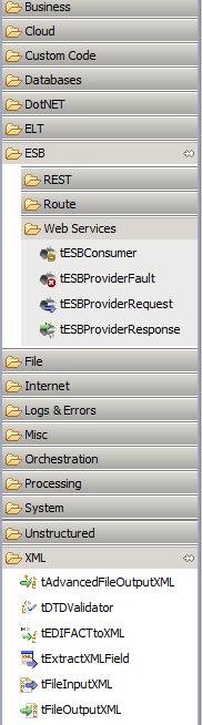 Knihovna komponent Komunikační protokoly Webové služby SOAP / HTTP(S), REST Messaging MQ, JMS Nativní.Net konektor (volání DLL) Soubory lokální, (S)FTP atd.