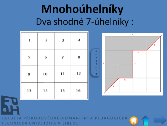 Další samostatnou část tvoří didaktické hry a problémy rozvíjející logické myšlení magické čtverce, logické hlavolamy. Na obr. 4 je variace problému na magické čtverce, na obr.