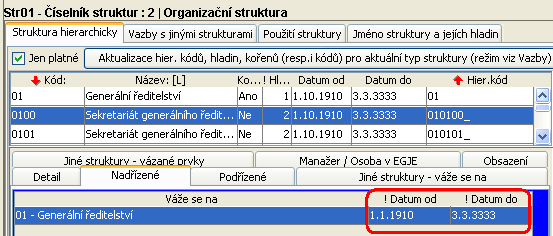 Str01 datumová platnost na záložkách Nadřízené,