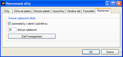 K úpravě existujícího formuláře ho označte, změňte požadovaná data a použijte tlačítko Změnit. Označený formulář může být odstraněn tlačítkem Smazat. 5.12.