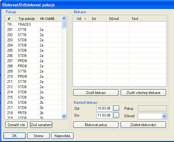 Reservation protel Front Office User Manual přiřadit pokoje k rezervaci.