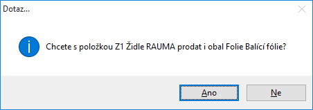 53 Zadání šarže nebo výrobního čísla přidávané položky Pokud je u přidávané položky zapnuto sledování šarží nebo výrobních čísel, dojde po volbě položky k zobrazení dialogu pro určení těchto údajů.