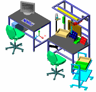 3D modelu výrobku k 3D modelu pracoviska resp. systému. Pri riešení tejto úlohy je potrebné použiť 3D modely výrobných prostriedkov a zariadení.