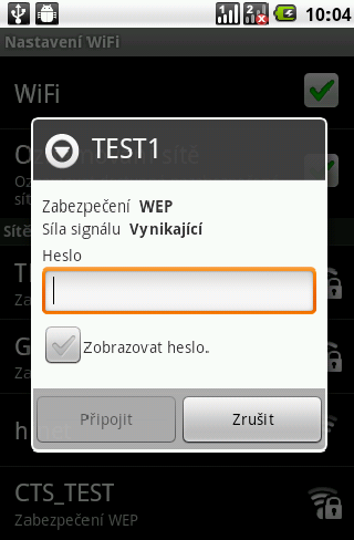 4.1 Připojení k Internetu Váš telefon se k Internetu připojuje přes: Wi-Fi GPRS / EDGE / 3G / 3.5G POZNÁMKA: Připojení k internetu může být zpoplatněné.