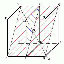 Přímkou různoběžnou s danou rovinou lze vést jedinou rovinu kolmou k dané rovině.