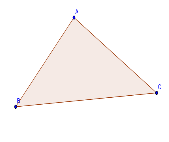 TROJÚHELNÍK Definice Nechť body A, B, C neleží v přímce. Potom trojúhelníkem ABC nazveme průnik polorovin ABC, BCA, CAB.