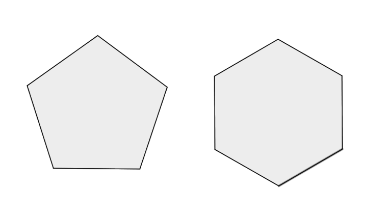 Pravidelné mnohoúhelníky Pravidelný mnohoúhelník je každý mnohoúhelník, který má všechny strany stejně dlouhé a všechny vnitřní (tedy i vnější) úhly.