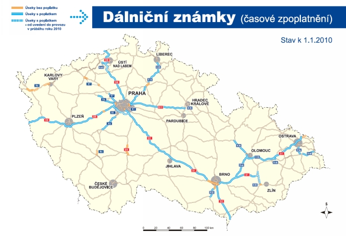 Dálniční známky v České republice Zpoplatnění dálnic a rychlostních silnic je upraveno zákonem č. 13/1997 Sb. ze dne 21. února 1997.