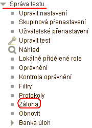 3. Předpokládejme, že vytváříme klon kurzu a zvolili jsme variantu a. Obnova do nového kurzu, kategorie 1. Ročník.