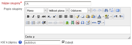 Vytvořit Odstranit Upravit (název, heslo) Přidat / odebrat členy Chcete-li pracovat s danou skupinou, musíte ji napřed označit (na obrázku 1A). V pravé části potom uvidíte aktuální seznam členů. 3.