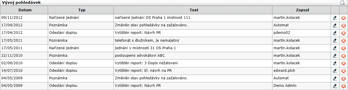 Report Splátkový kalendář Pro nahlížení Sk byl vytvořen report Splátkový