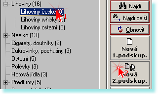 Agendy 40 a) nová skupina (větev první úrovně) 1. Otevřete agendu (formulář) "Skupiny". 2. Označte myší kteroukoli ze stávajících skupin. Pak bude dostupné tlačítko [Nová skupina], klikněte na něj: 3.