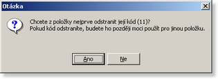 55 8.4.14 Označení položky jako smazané - skrytí Pokud se některá položka Sortimentu stane nepotřebnou, budete ji pravděpodobně chtít smazat: 1.