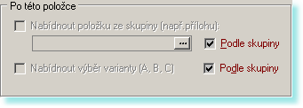 Agendy 8.5.5 58 Automatické nabízení příloh a variant Skupinám pokrmů, kde položky nemají zahrnutou přílohu přímo v receptuře (většina minutek) se vyplatí nastavit automatické nabízení příloh.