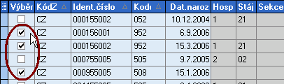 Při uzavření formuláře Karty zvířat se ukládá jeho základní nastavení - velikost formuláře, šířka sloupců, nastavení viditelných sloupců. Toto nastavení je uloženo v souborech fkarta*.