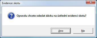 existující registrační číslo odběratele, odsun již vyřazeného zvířete apod. Toto ověření není nutné provádět.