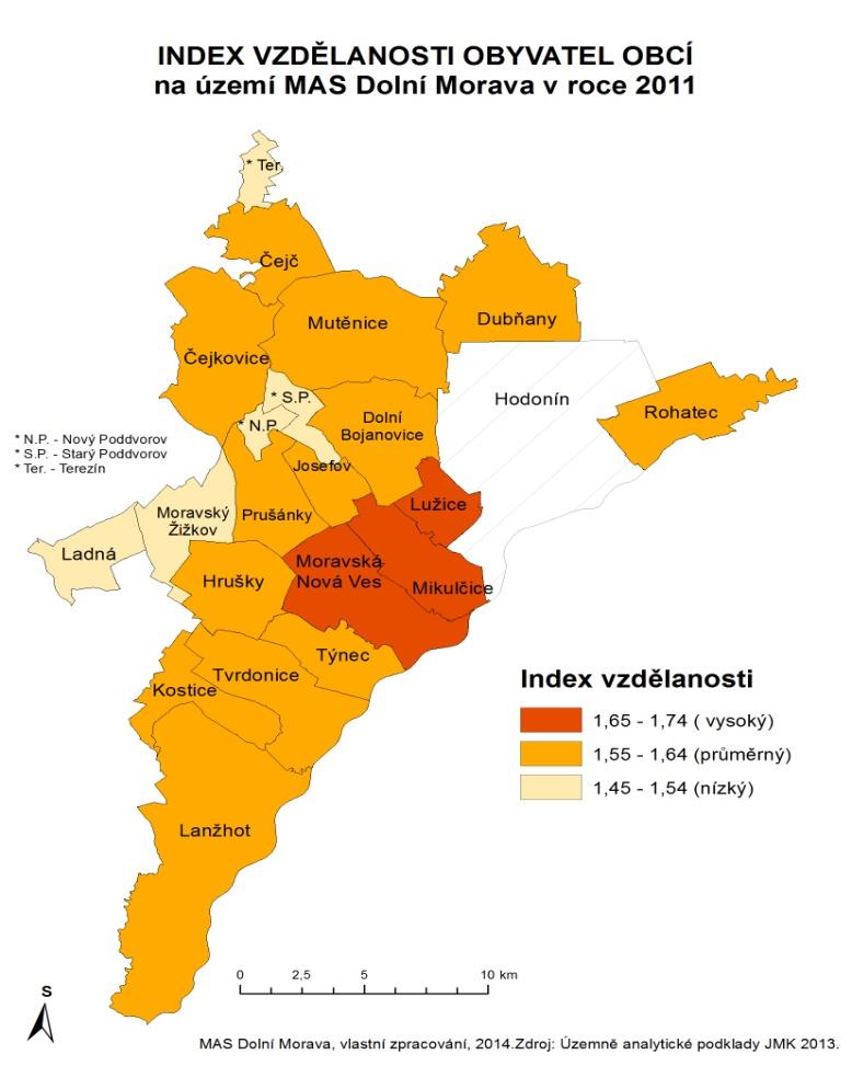 V Grafu 7 je znázorněna současná věková struktura obyvatel v roce 2012.