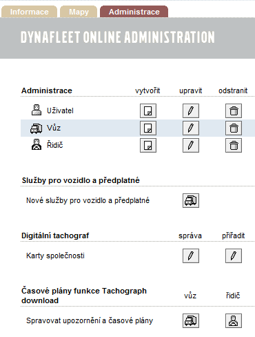 Do Dynafleet zadáte Vaši kartu podniku pozor na platnost. 3. Po celou dobu stahování musíte mít kartu podniku připojenou k počítači a zapnutou Aplikaci čtečky karet.