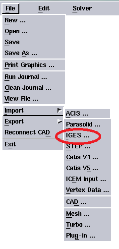 v jakém formátu je model uloţen. Zde se tedy vybere ACIS a pomocí BROWSE se najde poţadovaný model (obr. 6.