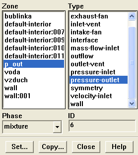 Zkontrolujeme nastavení okrajových podmínek. Define Boundary Conditions.