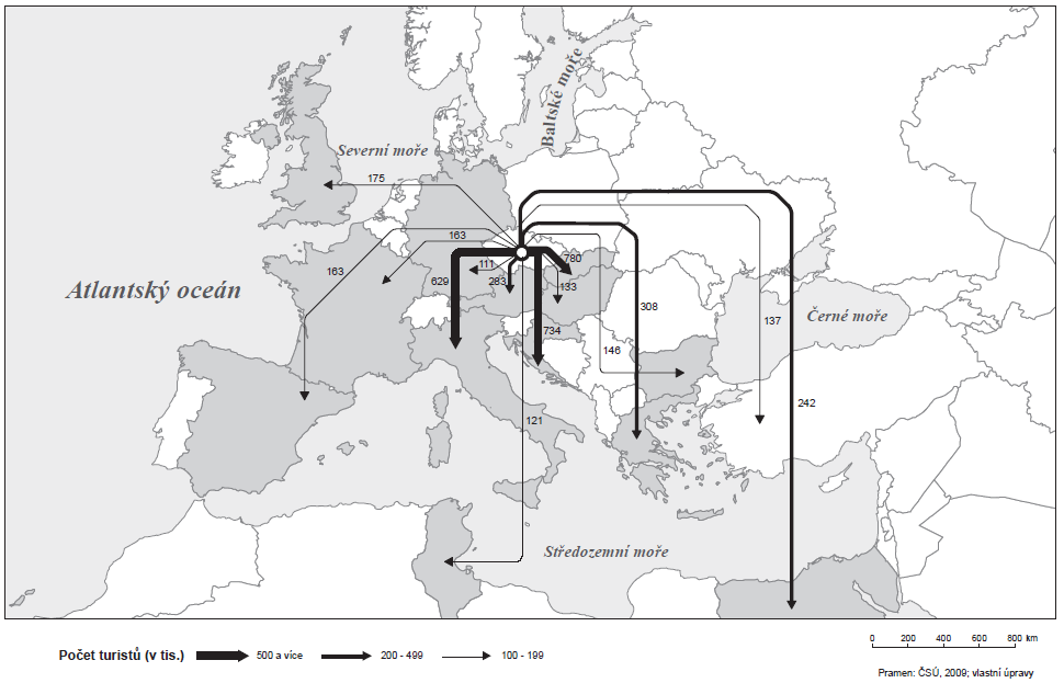 Pramen: připravovaná publikace autorů Geografie cestovního ruchu České republiky Shrnutí kapitoly V kapitole Mezinárodní cestovní ruch jsou posluchači seznámeni s významem mezinárodního cestovního