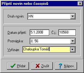 Přijetí jiné zásilky Internet: www.tomsystem.cz Jiné zásilky jsou všechny zásilky, které nejsou nabízeny k výběru. Např. Osobně předané zásilky, EMS, Obchodní balík, Profi balík, Messanger apod.