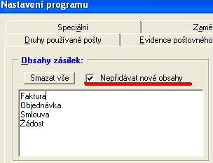 Nastavení přednastavených lhůt Naše firma používá určitou standardní lhůtu na vyřízení zásilek ( např. 30 dnů ) kde ji nastavím?