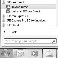 3. Kliknutím na tlačítko Finish (Dokončit) instalaci dokončete. Používání aplikace IRIScan Direct 1. Připojte skener IRIScan Book k počítači se systémem Windows pomocí dodaného kabelu mini USB. 2.