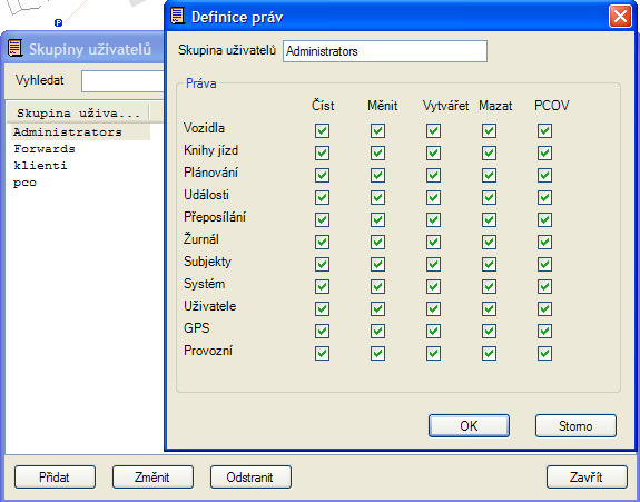 3.1.5 Administrace uživatelů Před zadáváním uživatelů je třeba rozdělit uživatele do skupin podle oprávnění přístupu k datům a jejich administraci.