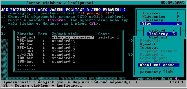 Postup nastavení tiskárny v programu ÚČTO tak, aby tiskla sestavy i z programové nadstavby Pokud si koupíte novou tiskárnu, většinou nastane situace, kdy se sestavy z programu UCTO tisknou bez