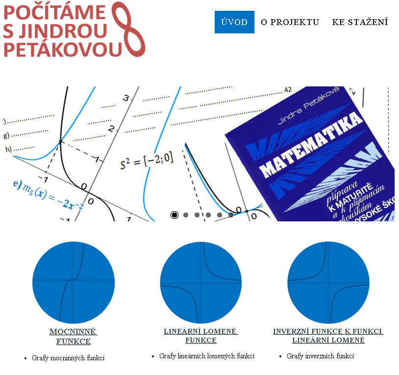 Maturitní projekt - Počítáme s Jindrou Petákovou Pavel Francl Student 4.L Jako svoji celoroční maturitní práci jsem si vybral projekt, který nese název Počítáme s Jindrou Petákovou 8.