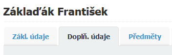 3. Nad tabulkou zobrazených žáků klepněte na tlačítko Opr. údajů. 4. Z rozevírací nabídky veberte položku Datum vydání vysvědčení. Interval záznam. Od: Do: v tomto případě ponechte beze změny (1.9.