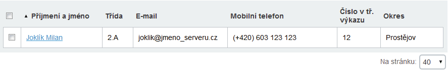 Podle jakých údajů je možné žáky vyhledávat? Vyhledávat žáka můžete podle: příjmení, rodného čísla nebo podle tzv. individuálního kódu 1.