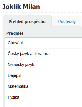 Ukázka setřiďování předmětů u víceoborové třídy: Výuka jazyků je dělená mezi půlky třídy...... a toto je již mezioborové přidělení předmětů vybraným žákům.