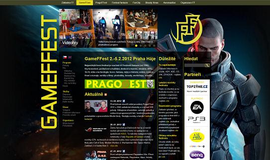 Propagace festivalu Propagace web 11 nové moderní weby PragoFFest a GameFFest, propagace obou kampaň na Topzine.cz a Fanzine.