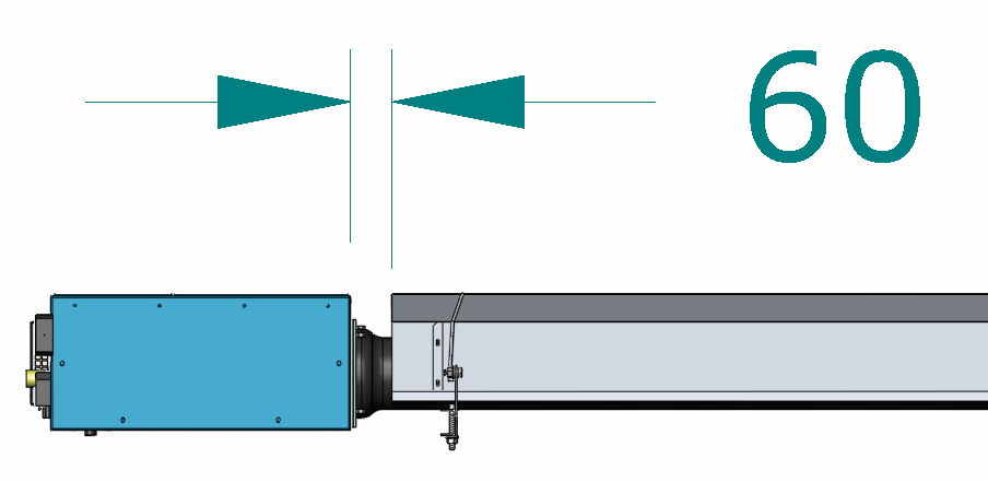 4. Pozice reflektoru na hořákové nebo ventilátorové straně Obr. 3.